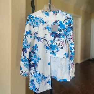 Tweed Clothing Ditzy Floral Top Size L NWT